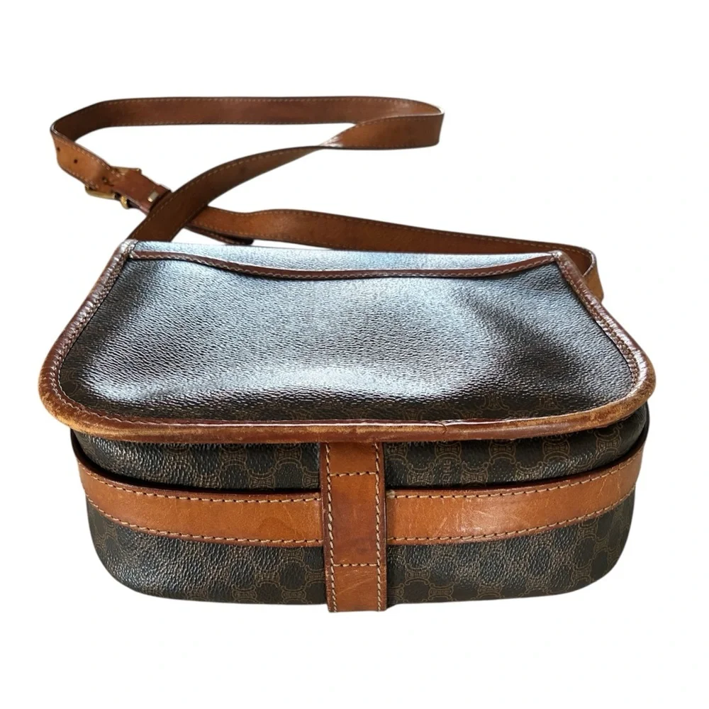 Vintage Rare Medium Celine Macadam Crossbody Bag - Picture 4 of 12